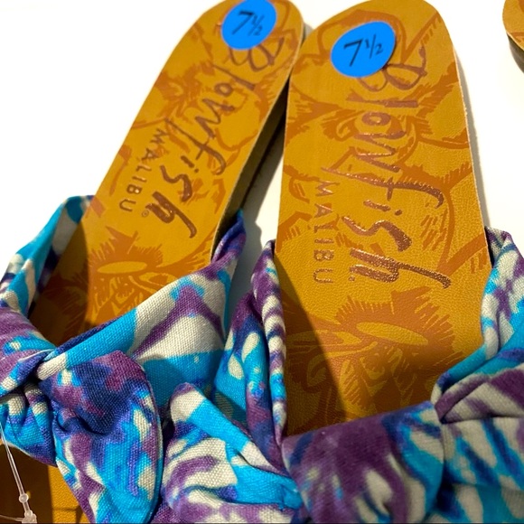 Blowfish Ginah Turq Dye Pop Slide Sandals - NWT - Picture 11 of 16